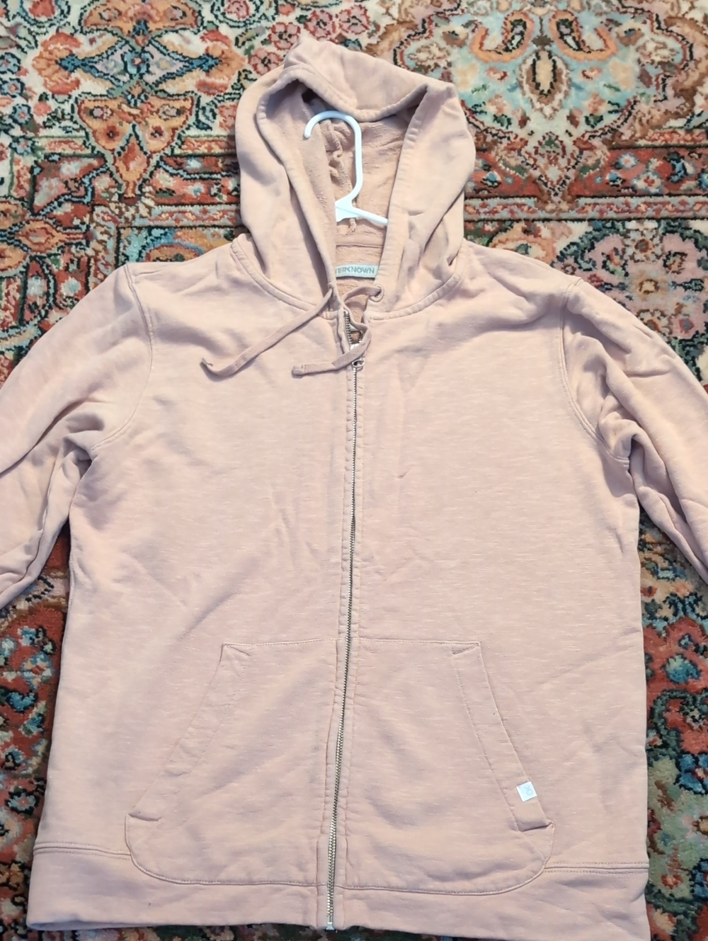 Outerknown Sur Zip-Up Hoodie In Light Pink